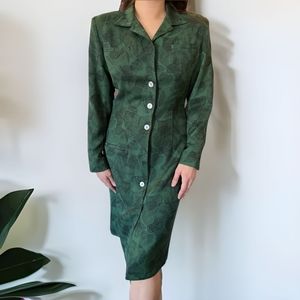 Vtg 100% Wool Dress